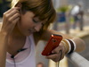 W610i girl listening 1 low