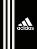 Adidas black white