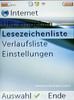 Menu Internet